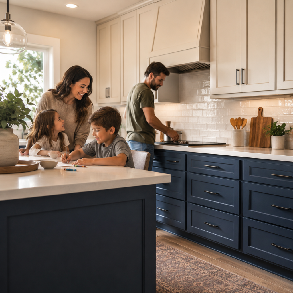 refinished cabinets affects home improvement - Elite Custom Painting & Cabinet Refinishing Inc refinished cabinets affects home improvement